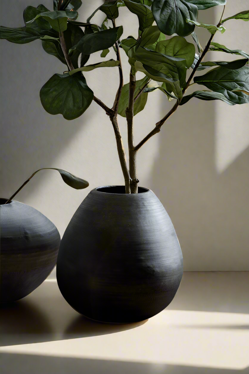 Vase de sol à motifs mexicains