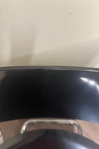 Chaise de salle à manger incurvée d'inspiration rétro en noir - SECONDS