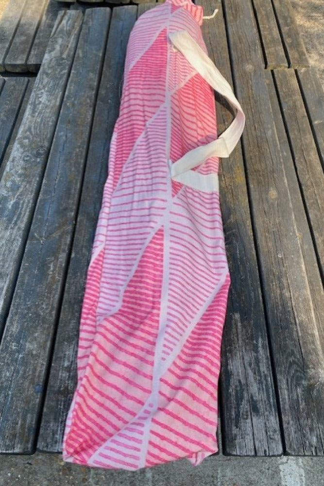 Parasol linéaire rose à franges moutarde HKLIVING - SECONDS