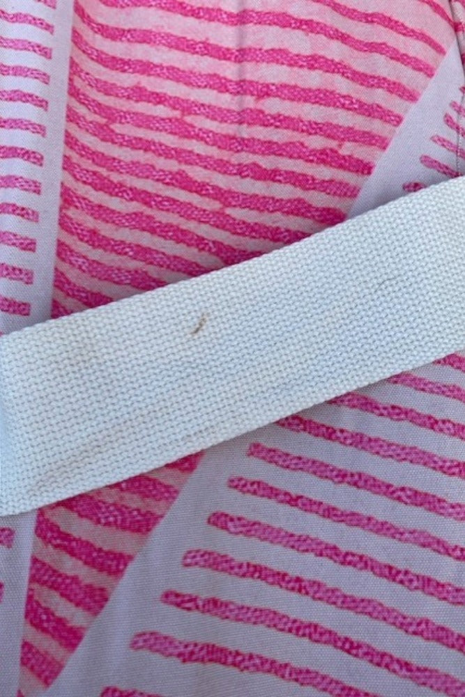 Parasol linéaire rose à franges moutarde HKLIVING - SECONDS