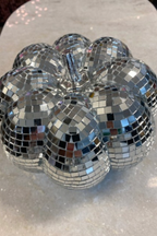 Décoration citrouille disco argentée - SECONDS