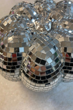 Décoration citrouille disco argentée - SECONDS