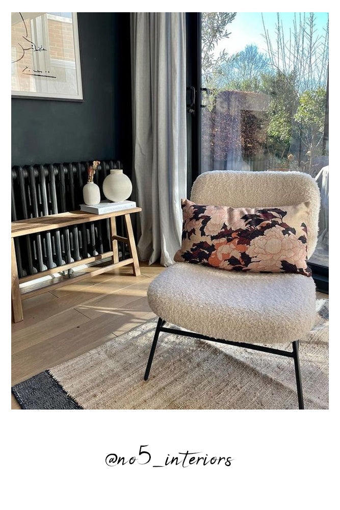 Coussin HKLIVING recyclé imprimé floral Tokyo