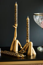 Bougeoir jambes dorées sexy