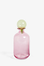 Flacon d'apothicaire rose et vert