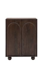 Armoire à 2 portes en bois de manguier avec détails en arc