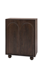 Armoire à 2 portes en bois de manguier avec détails en arc