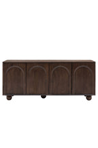 Buffet 4 portes en bois de manguier Arc Detail