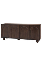 Buffet 4 portes en bois de manguier Arc Detail