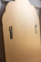 Joli miroir rose et vert d'inspiration Art déco