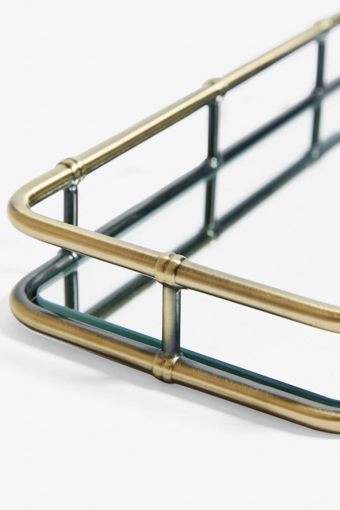 Plateau à bibelots en bambou