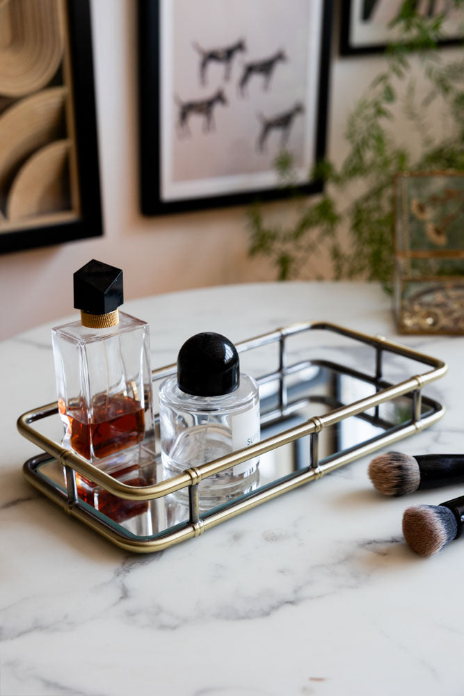 Plateau à bibelots en bambou