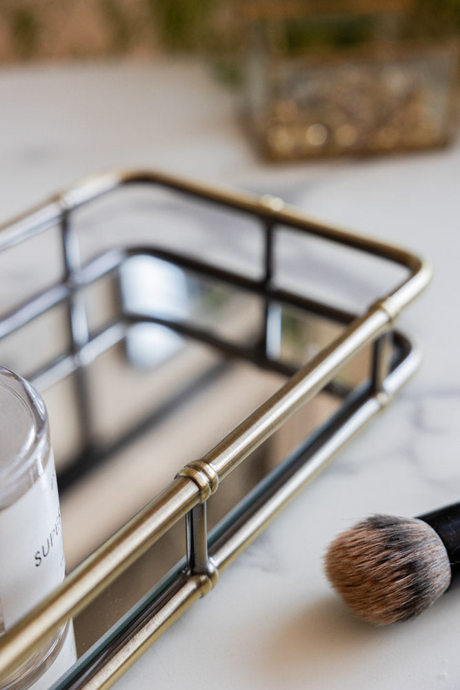 Plateau à bibelots en bambou