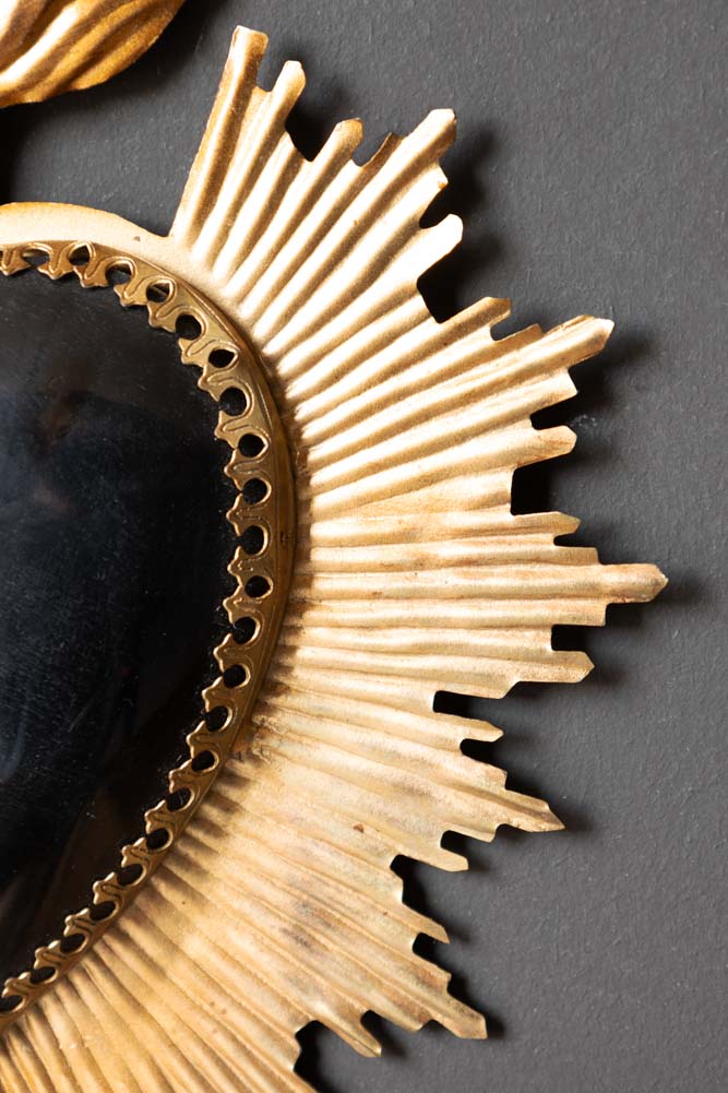 Magnifique ornement suspendu en forme d'étoile en forme de cœur noir