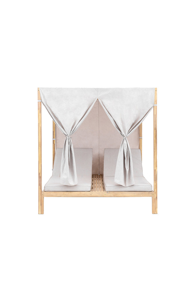 Magnifique lit de jardin à baldaquin