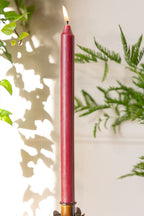 Belle bougie de dîner - Rouge Bordeaux