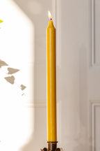 Belle bougie de dîner - Jaune miel