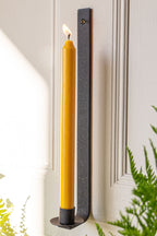 Belle bougie de dîner - Jaune miel