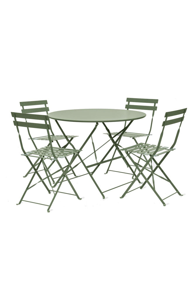 Ensemble de jardin bistrot vert
