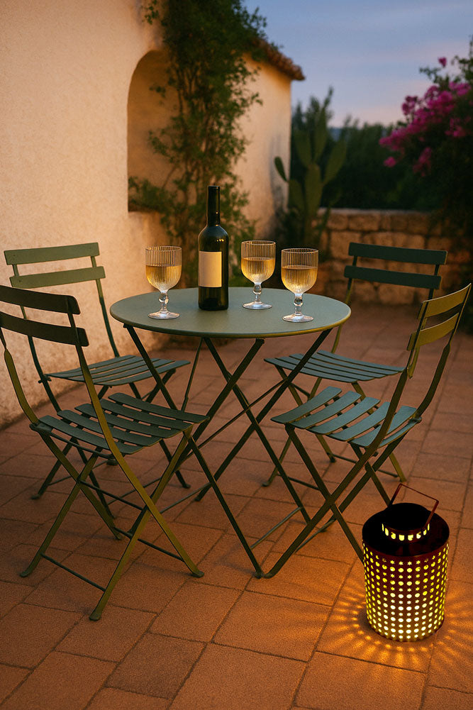 Ensemble de jardin bistrot vert