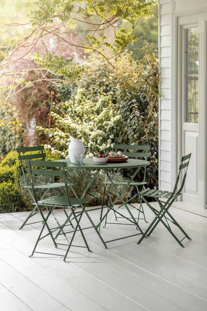 Ensemble de jardin bistrot vert