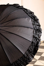 Parapluie à volants noir Boutique