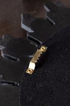 Miroir convexe traditionnel noir Starburst