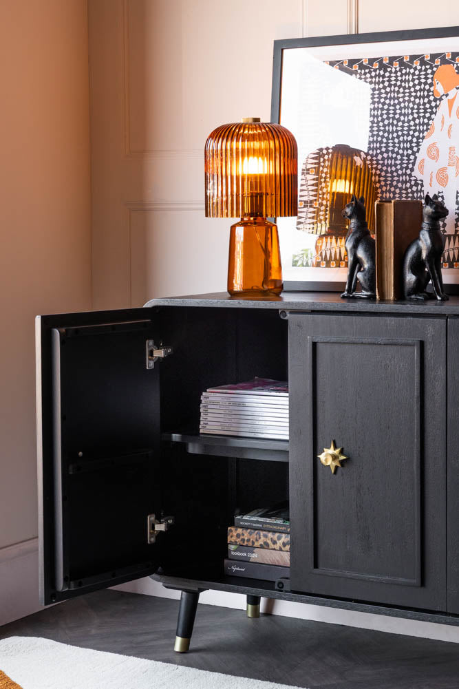 Buffet Ringo noir et or