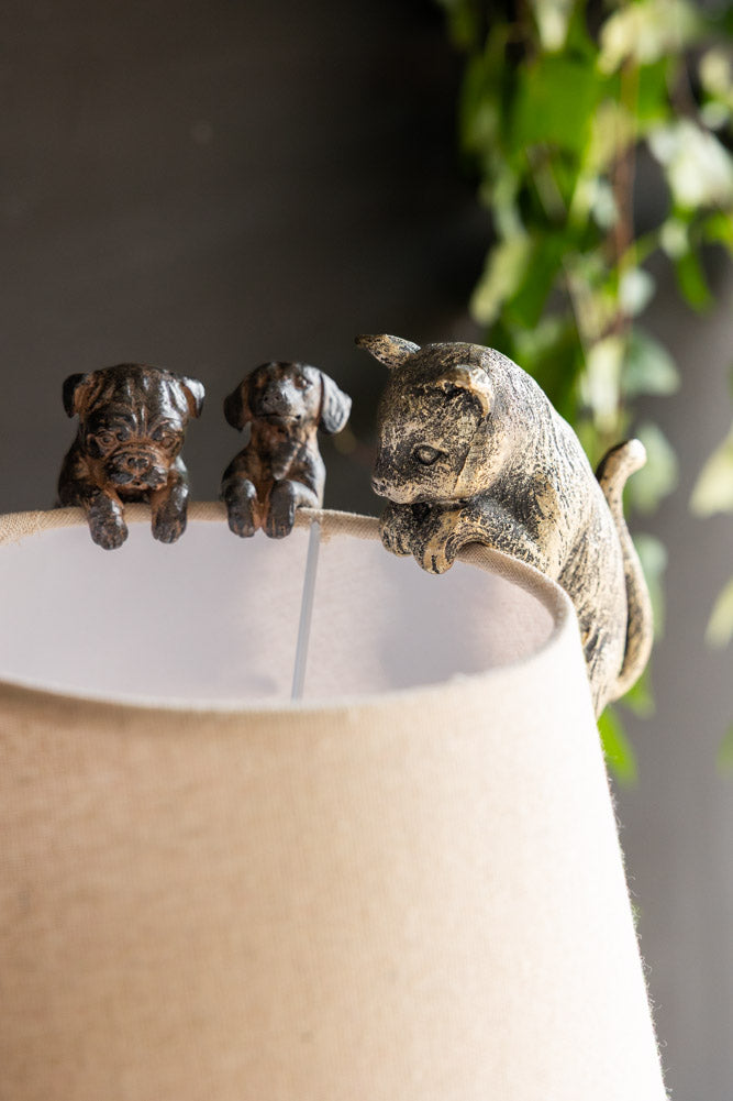 Lot de 2 petites décorations pour chiens grimpeurs