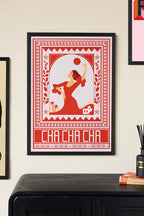 Impression d'art Cha Cha A2 en rouge - Disponible en 4 options