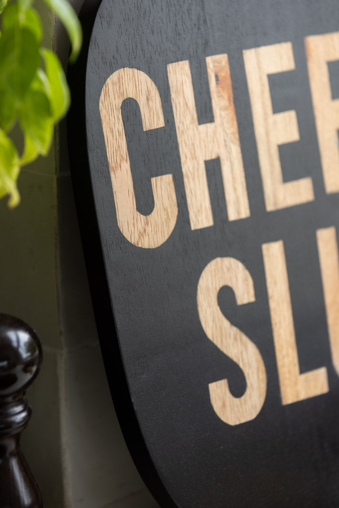 Planche de service en bois de mangue Cheese Slut