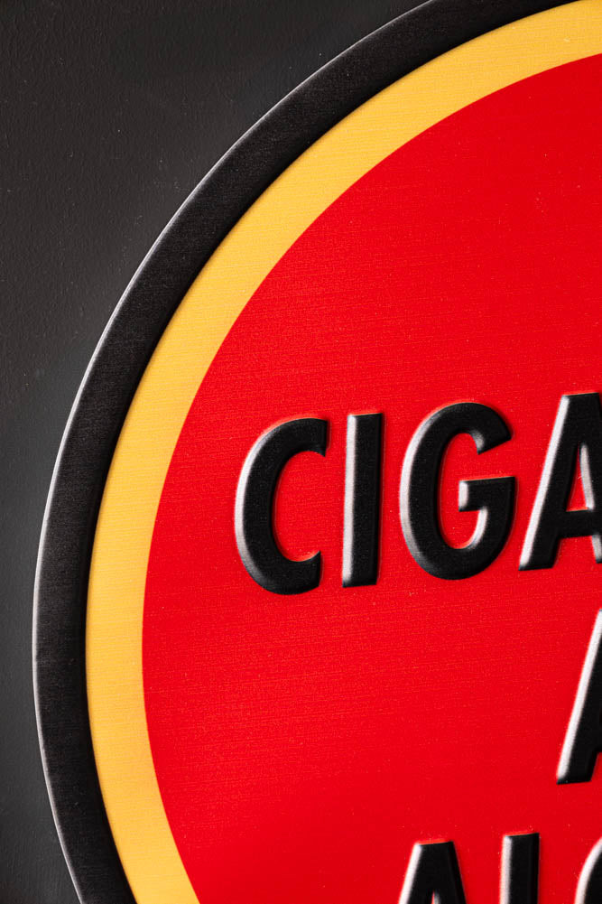 Panneau « Cigarettes et alcool »