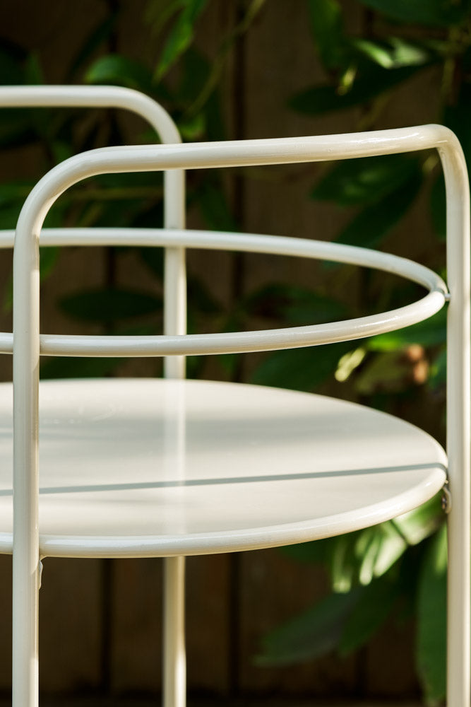 Chariot à boissons d'extérieur sans effort en argile