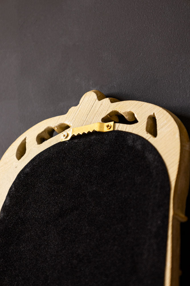 Applique murale à bougies avec cadre en filigrane et miroir