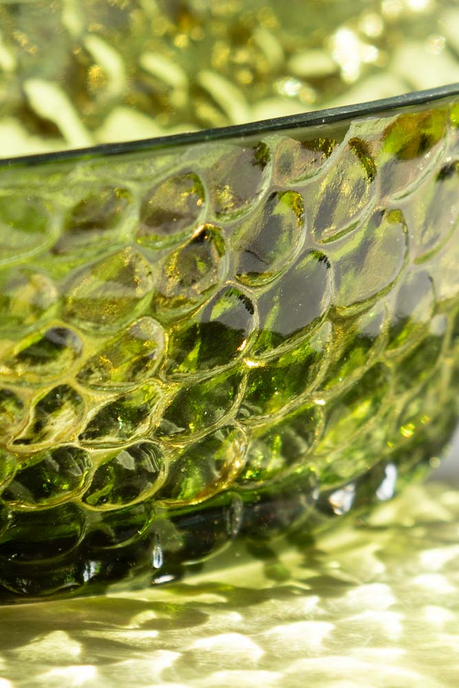 Plateau à bibelots en forme de poisson vert foncé