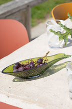 Plateau à bibelots en forme de poisson vert foncé