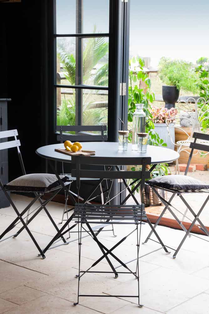 Ensemble de jardin bistro gris