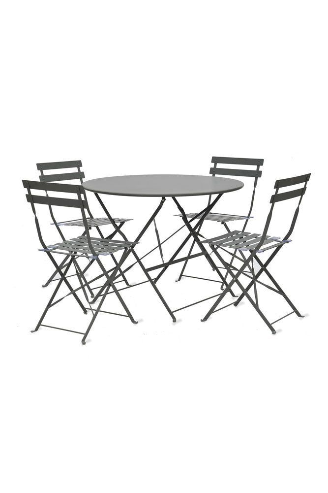 Ensemble de jardin bistro gris