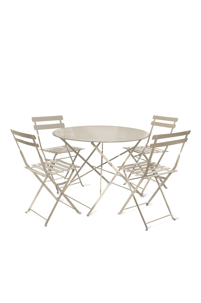 Ensemble de jardin bistrot taupe