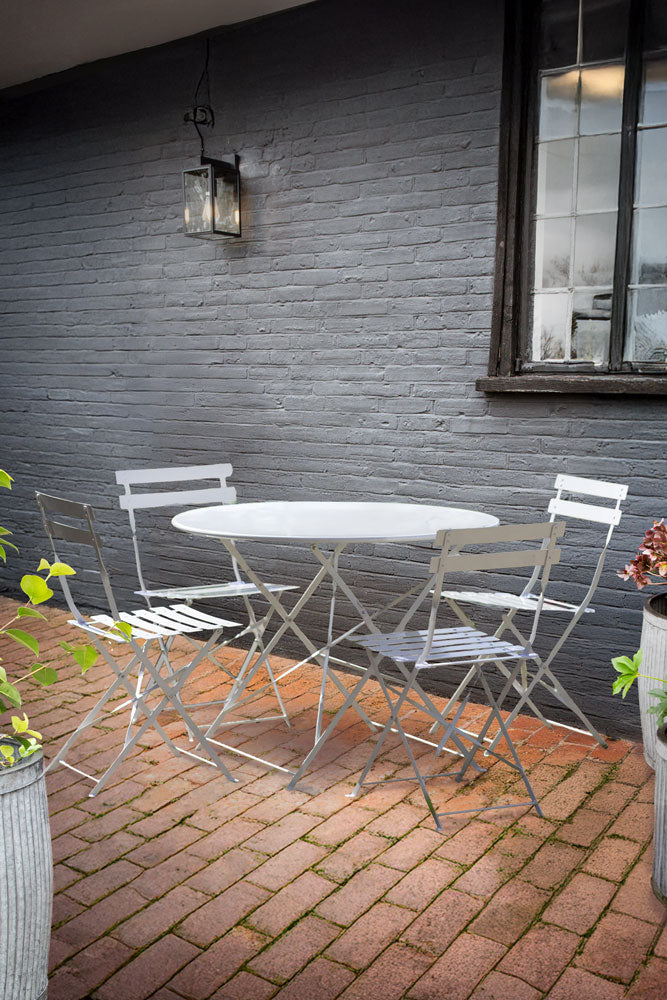 Ensemble de jardin bistrot blanc