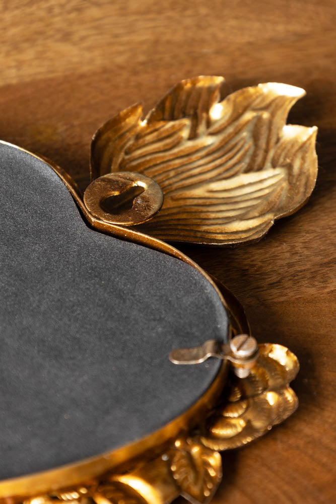 Miroir floral Foxed, décoration suspendue en forme de cœur