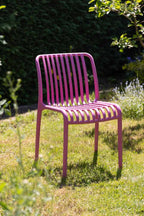Chaise de jardin d'extérieur rose