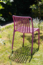 Chaise de jardin d'extérieur rose