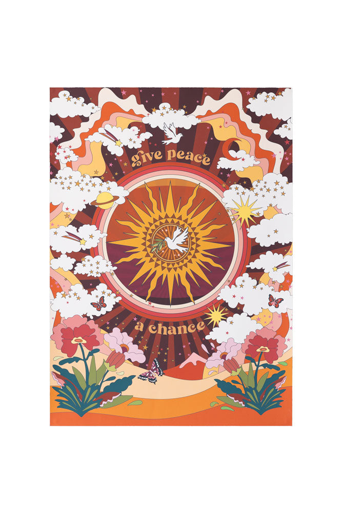 Impression d'art A2 « Donnez une chance à la paix » - Disponible en 4 options