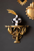 Étagère murale homard effet doré