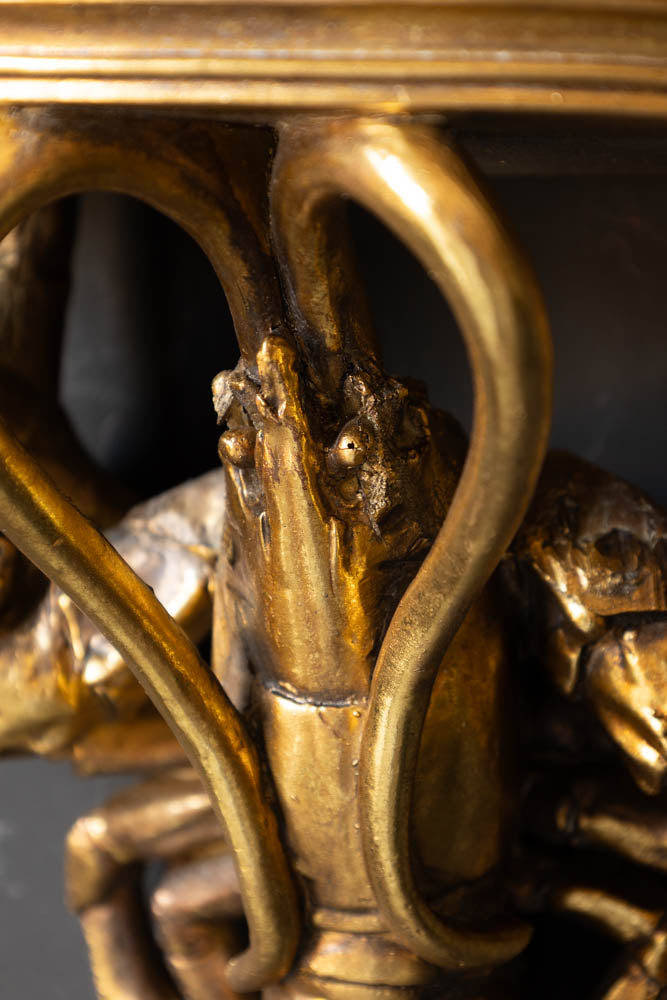 Étagère murale homard effet doré