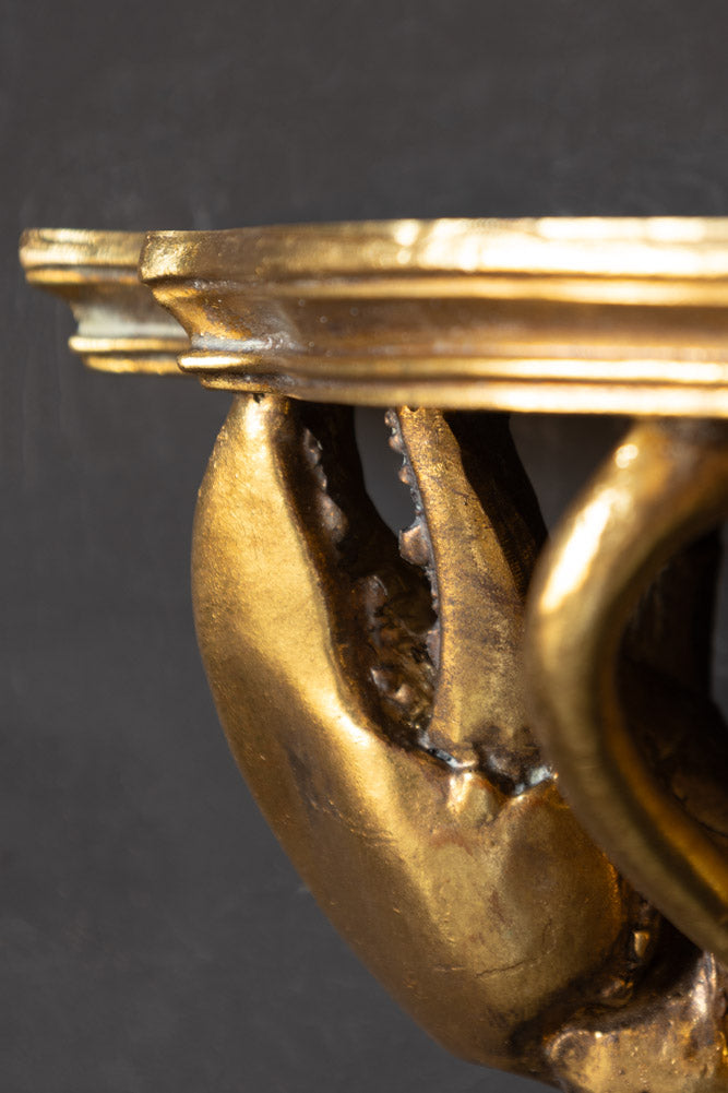 Étagère murale homard effet doré