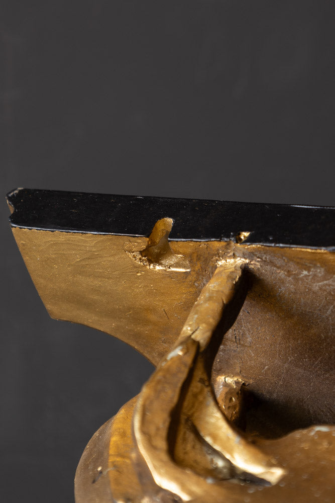 Étagère murale homard effet doré