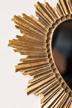 Miroir orné du Sacré-Cœur en or