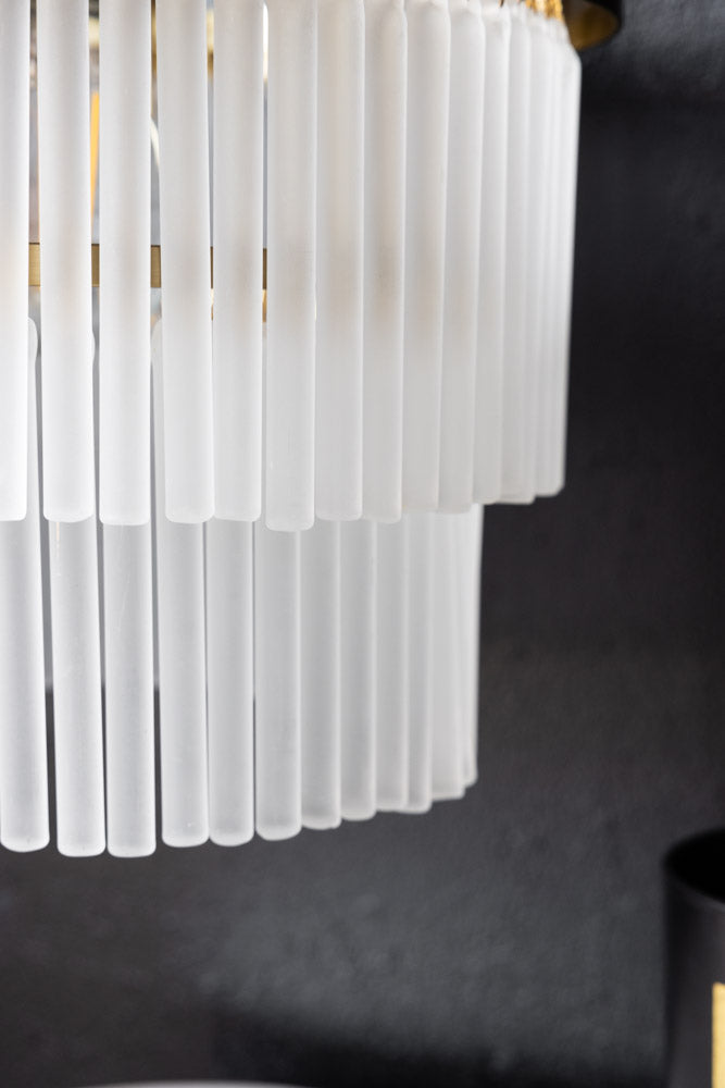 Abat-jour de plafond Easyfit en verre doré à plusieurs niveaux - SECONDS